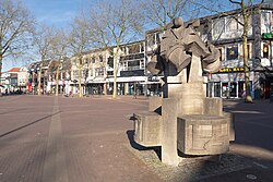 Zevenaar, oorlogsmonument de Vier Tamboers op het Raadhuisplein IMG 3709 2020-03-24 16.14